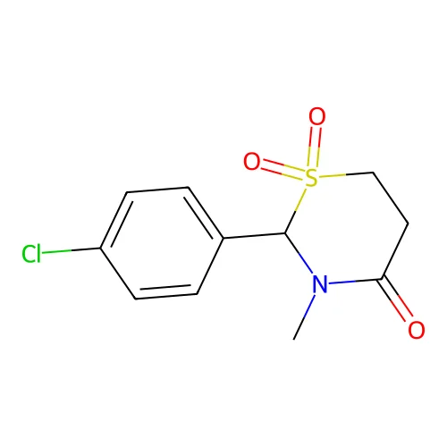 Chlormezanone structure