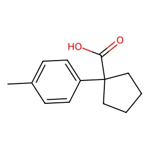1-(4-Methylphenyl)cyclopentanecarboxylic acid structure