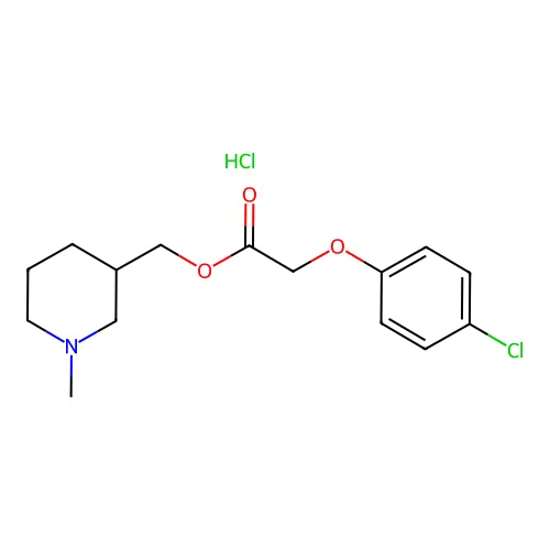(1-Methylpiperidin-3-yl)methyl 2-(4-chlorophenoxy)acetate hydrochloride structure