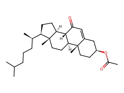 7-Oxocholesteryl acetate structure
