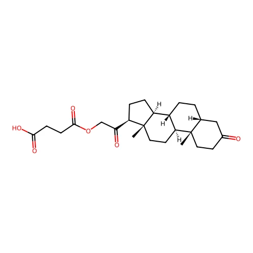 Hydroxydione hydrogen succinate structure