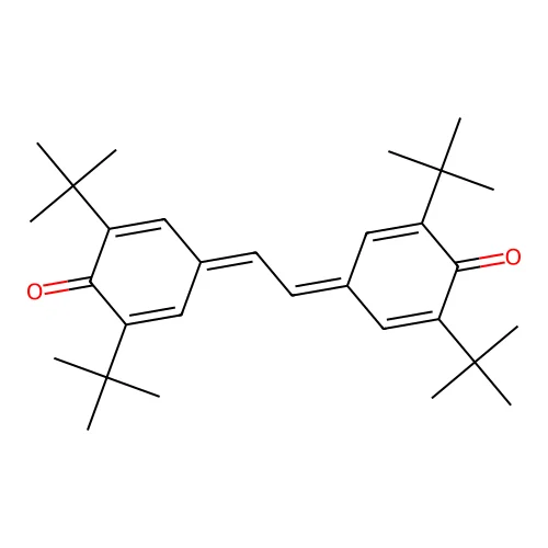 3,3',5,5'-Tetrabis(tert-butyl)stilbenequinone structure