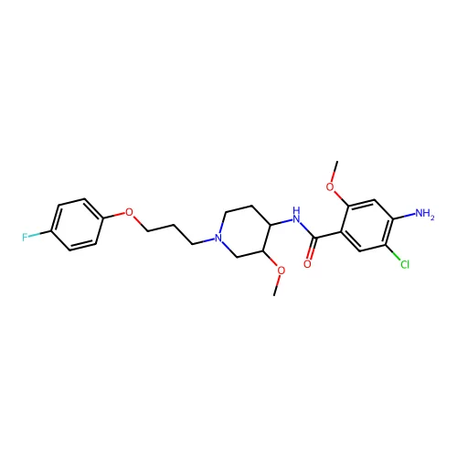 Cisapride (USP/INN) structure
