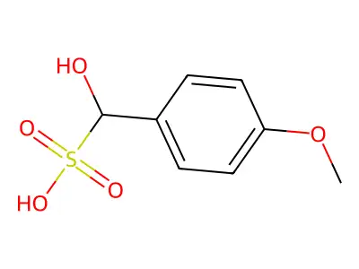 Benzenemethanesulfonic acid, alpha-hydroxy-4-methoxy- structure