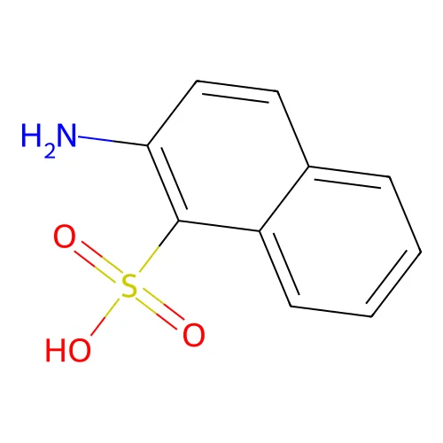 2-Amino-1-naphthalenesulfonic acid structure