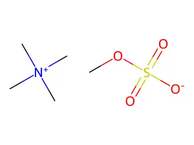 Methanaminium, N,N,N-trimethyl-, methyl sulfate (1:1) structure