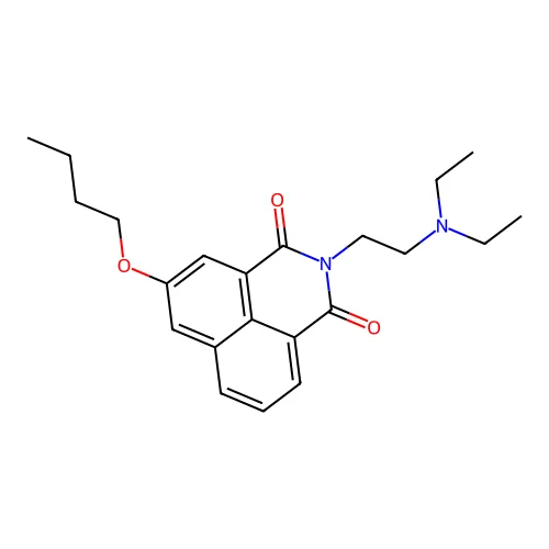 Naphthalimide, 3-butoxy-N-(2-(diethylamino)ethyl)- structure