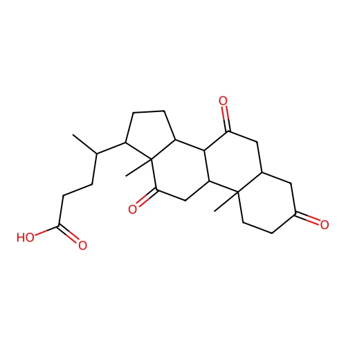 3,7,12-Trioxocholan-24-oic acid structure
