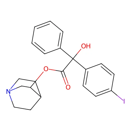 3-Quinuclidinyl-4-iodobenzilate structure