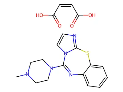 Imidazo(2,1-b)(1,3,5)benzothiadiazepine, 5-(4-methyl-1-piperazinyl)-,  (Z)-2-butenedioate(1 structure