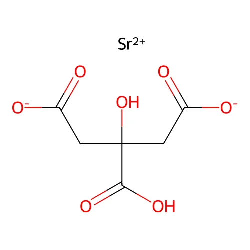 Strontium monocitrate structure