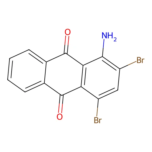 1-Amino-2,4-dibromoanthraquinone structure