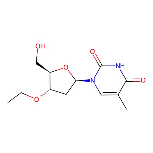 Thymidine, 3'-O-ethyl- structure