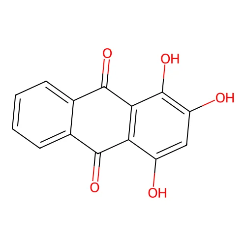 Purpurin anthraquinone structure