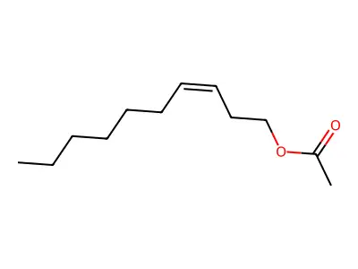 (Z)-3-decen-1-yl acetate structure