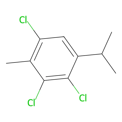 Benzene, 1,3,4-trichloro-2-methyl-5-(1-methylethyl)- structure