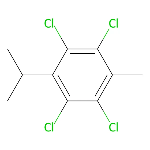 Benzene, 1,2,4,5-tetrachloro-3-methyl-6-(1-methylethyl)- structure