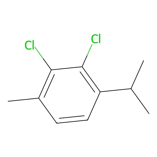Benzene, 2,3-dichloro-1-methyl-4-(1-methylethyl)- structure
