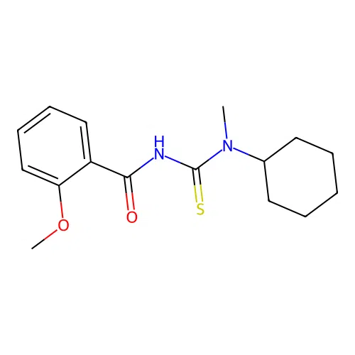 N-[cyclohexyl(methyl)carbamothioyl]-2-methoxybenzamide structure