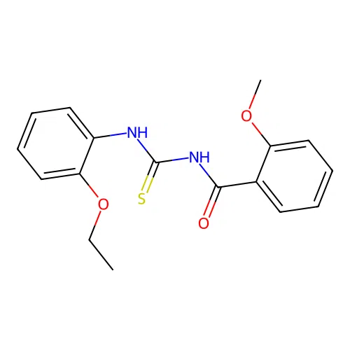 N-[(2-ethoxyphenyl)carbamothioyl]-2-methoxybenzamide structure