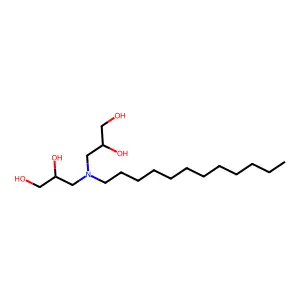 3,3'-(Dodecylimino)bis(1,2-propanediol) structure