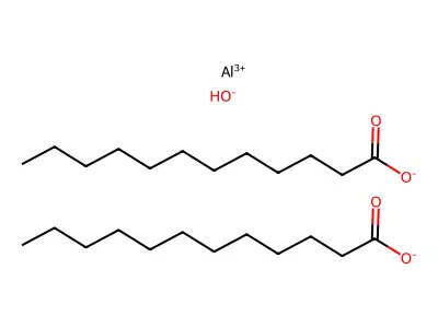 Aluminum, bis(dodecanoato-kappaO)hydroxy- structure