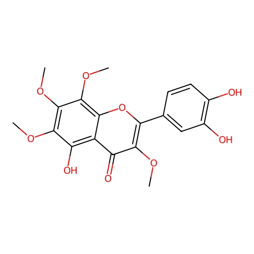5,3',4'-Trihydroxy-3,6,7,8-tetramethoxyflavone structure
