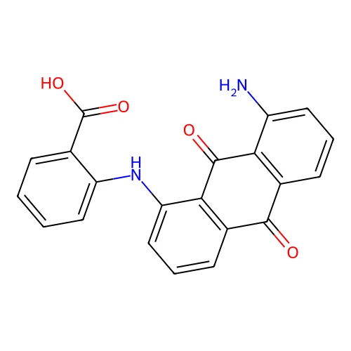 Anthranilic acid, N-(8-aminoanthraquinonyl)- structure