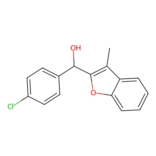 2-Benzofuranmethanol, alpha-(4-chlorophenyl)-3-methyl- structure