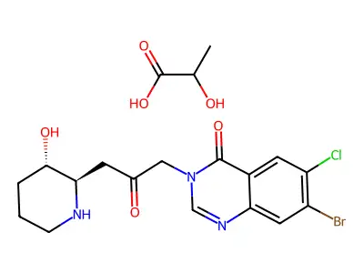 Halofuginone lactate structure
