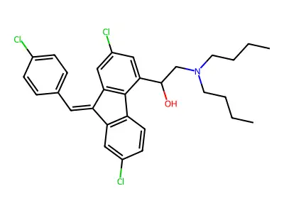 Lumefantrine structure