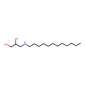 1,2-Propanediol, 3-(dodecylamino)- structure