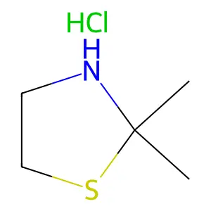 2,2-Dimethylthiazolidine hydrochloride structure