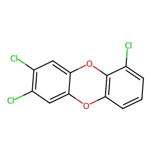 1,7,8-Trichlorodibenzo-P-dioxin structure