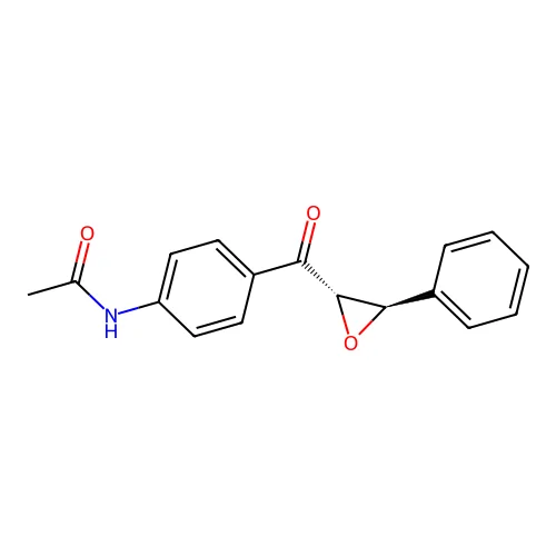 trans-4'-Acetamidochalcone oxide structure