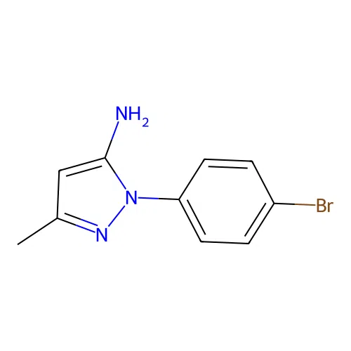 1-(4-bromophenyl)-3-methyl-1H-pyrazol-5-amine structure