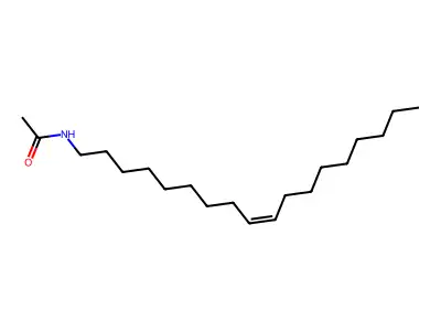 N-octadec-9-enylacetamide structure
