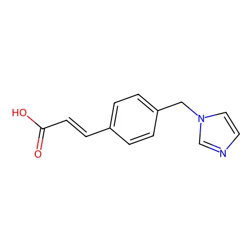 3-[4-(1-Imidazolylmethyl)phenyl]-2-propenoic acid structure