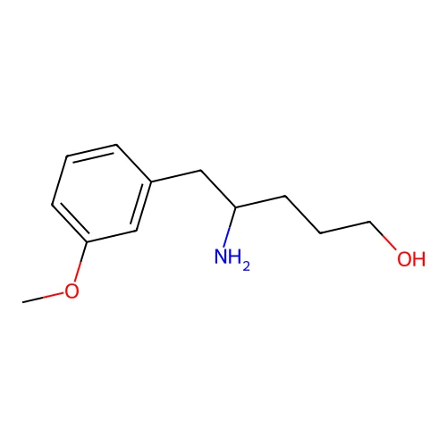 Benzenepentanol, delta-amino-3-methoxy- structure