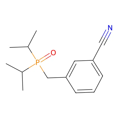 3-[(Diisopropylphosphoryl)methyl]benzonitrile structure