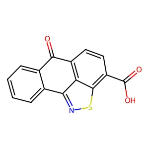 6H-Anthra(9,1-cd)isothiazole-3-carboxylic acid, 6-oxo- structure