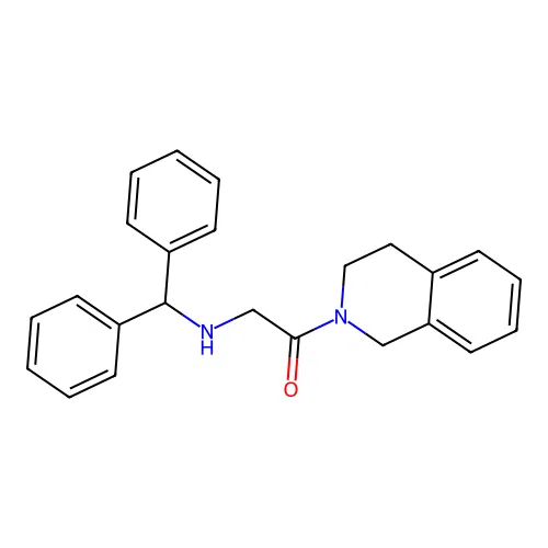 2-(Benzhydrylamino)-1-(3,4-dihydroisoquinolin-2(1H)-yl)ethanone structure