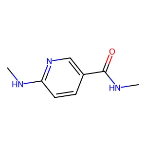 3-Pyridinecarboxamide, N-methyl-6-(methylamino)- structure