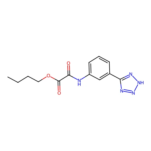 Butyl 2-oxo-2-((3-(2H-tetrazol-5-yl)phenyl)amino)acetate structure