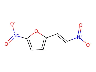 Furan,2-nitro-5-(2-nitroethenyl)- structure