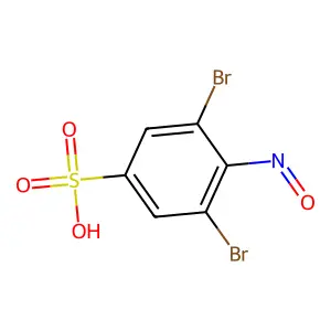 3,5-Dibromo-4-nitrosobenzenesulfonate structure