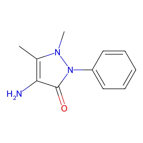 4-Aminoantipyrine structure