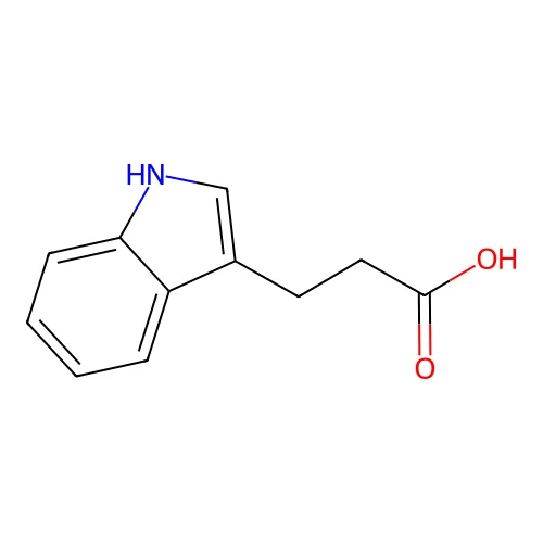1H-Indole-3-propanoic acid structure