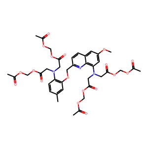 Quin2-acetoxymethyl ester structure