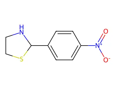 4-(4-Nitrophenyl)-1,3-thiazolidine structure